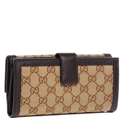 gucci continental wallet brown|Gucci card holder sale clearance.